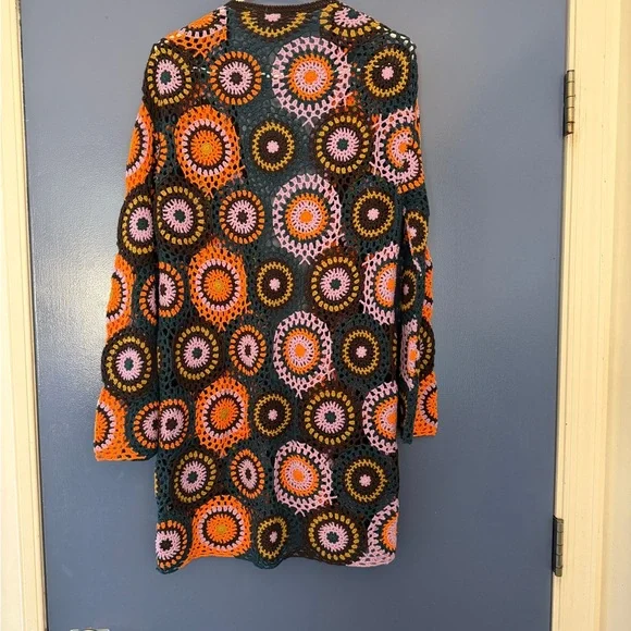 Moth Multicolor Crochet Cardigan m/l - Picture 10 of 10